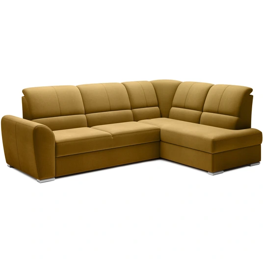 Kampinė sofa Siber su patalynės dėže, audinys Nube 45