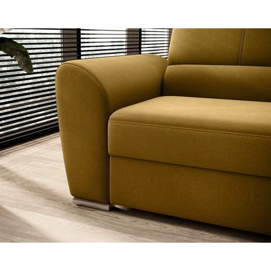 Kampinė sofa Siber su patalynės dėže, audinys Nube 45