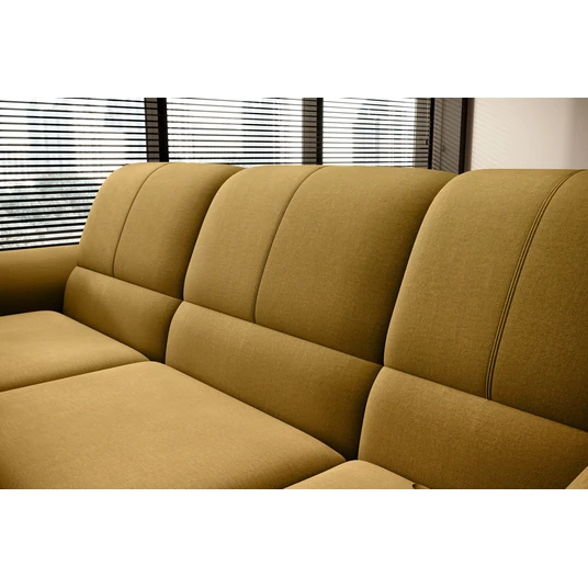 Kampinė sofa Siber su patalynės dėže, audinys Nube 45