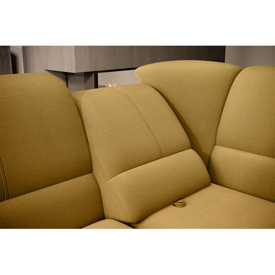 Kampinė sofa Siber su patalynės dėže, audinys Nube 45