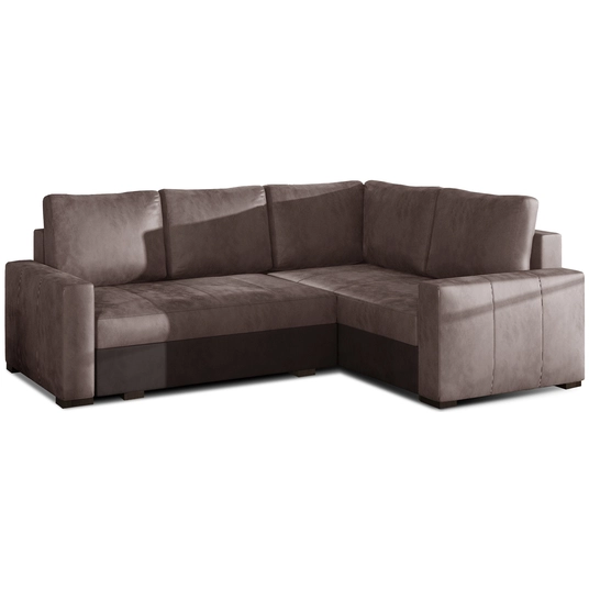 Kampinė sofa Corona su patalynės dėže, audinys Monolith 09, Monolith 29