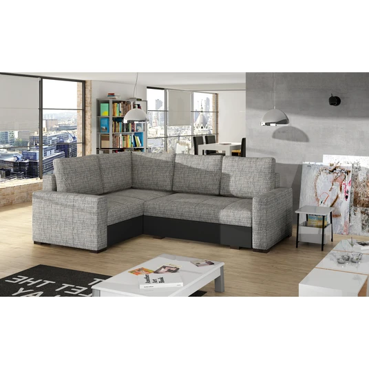 Kampinė sofa Corona su patalynės dėže, audinys Berlin 01, Soft 11
