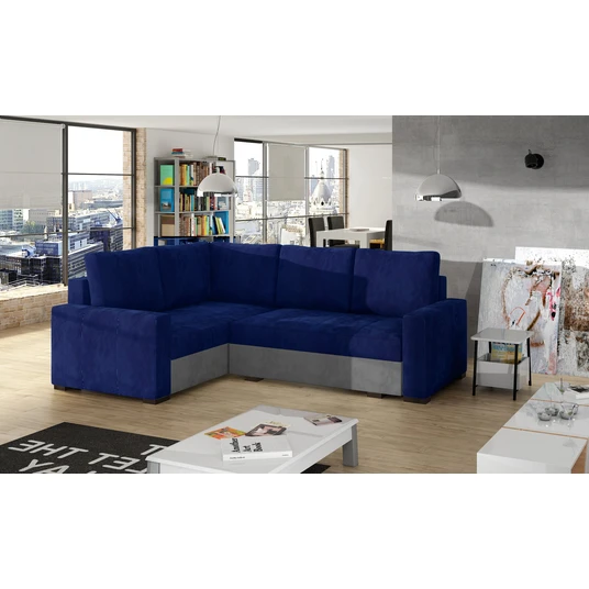 Kampinė sofa Corona su patalynės dėže, audinys Kronos 09, Paros 05