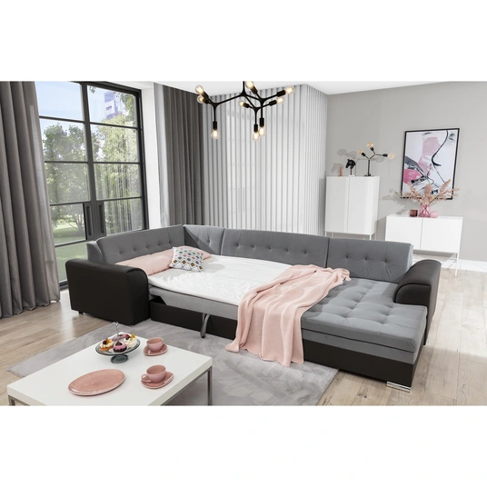 Kampinė sofa Damario, audinys Dora 85, Dora 96