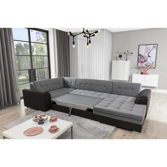 Kampinė sofa Damario, audinys Dora 85, Dora 96