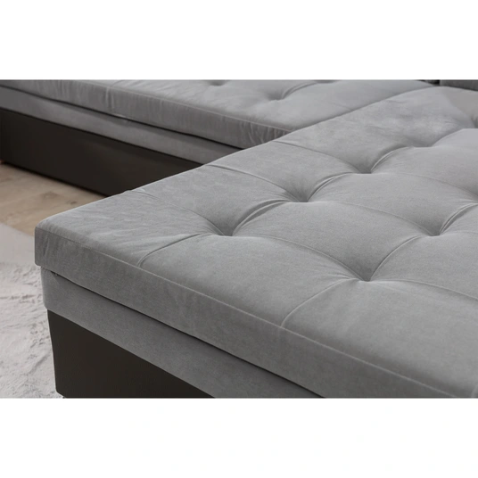 Kampinė sofa Damario, audinys Dora 85, Dora 96