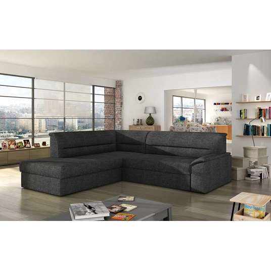Kampinė sofa Elano su patalynės dėže, audinys Sawana 05