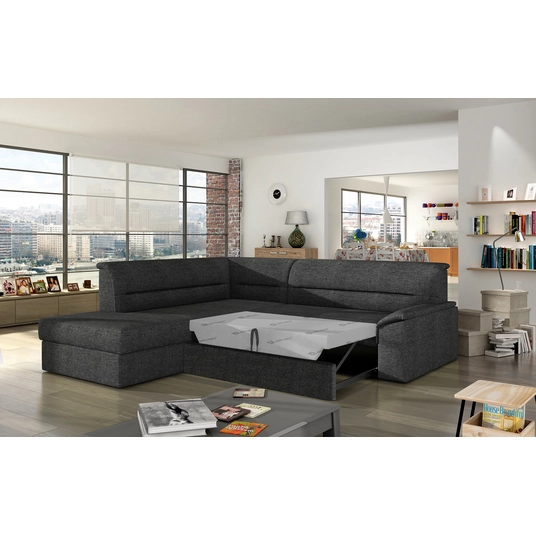 Kampinė sofa Elano su patalynės dėže, audinys Sawana 05