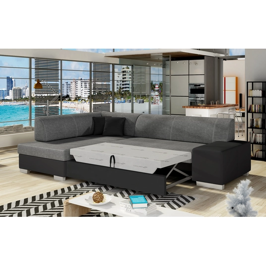 Kampinė sofa Fabio su patalynės dėže, audinys Sawana 05, Soft 11