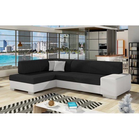 Kampinė sofa Fabio su patalynės dėže, audinys Sawana 14, Soft 17