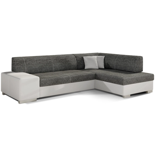 Kampinė sofa Fabio su patalynės dėže, audinys Berlin 02, Soft 17