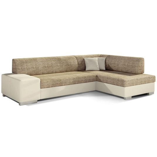 Kampinė sofa Fabio su patalynės dėže, audinys Berlin 03, Soft 33