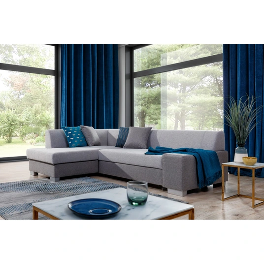 Kampinė sofa Fabio su patalynės dėže, audinys Sawana 21, Sawana 05