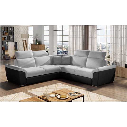 Kampinė sofa Federico su patalynės dėže, audinys Sawana 21, Soft 11