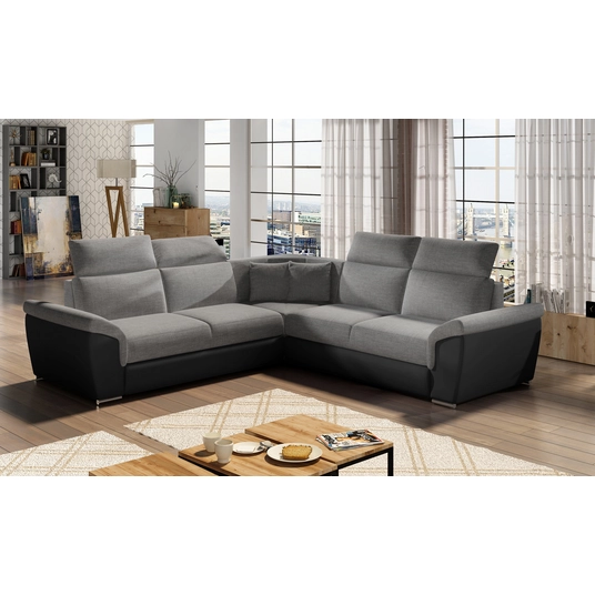 Kampinė sofa Federico su patalynės dėže, audinys Sawana 05, Soft 11