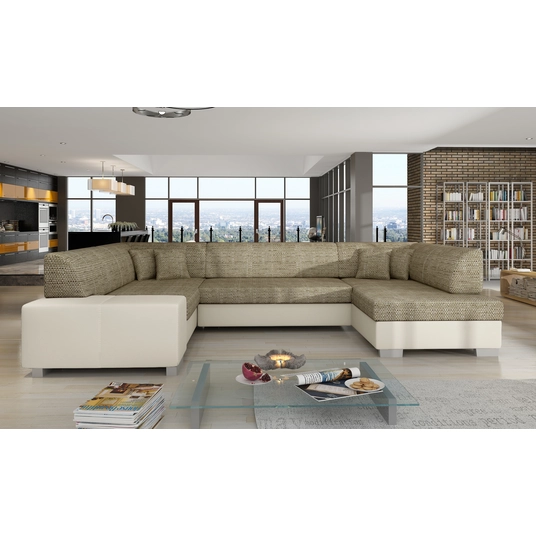 Kampinė sofa Havana su patalynės dėže, audinys Berlin 03, Soft 33
