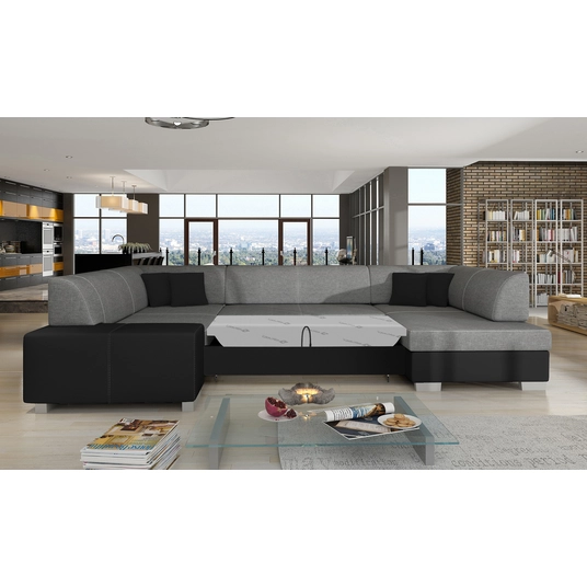 Kampinė sofa Havana su patalynės dėže, audinys Sawana 05, Soft 11