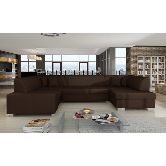 Kampinė sofa Havana su patalynės dėže, audinys Soft 66