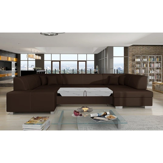 Kampinė sofa Havana su patalynės dėže, audinys Soft 66