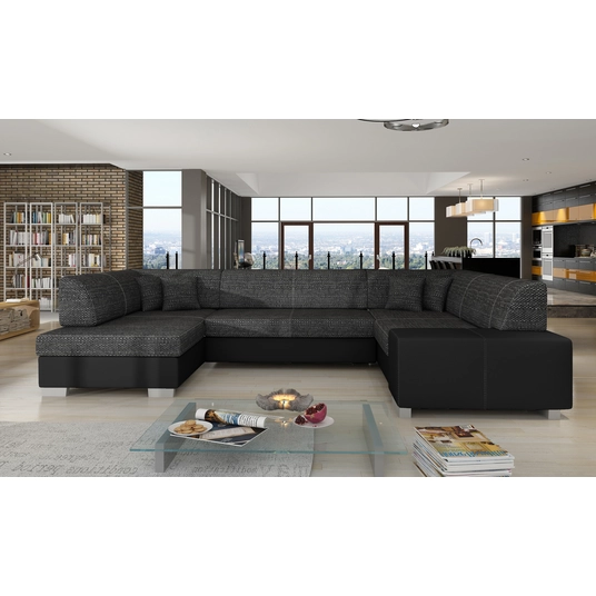 Kampinė sofa Havana su patalynės dėže, audinys Berlin 02, Soft 11