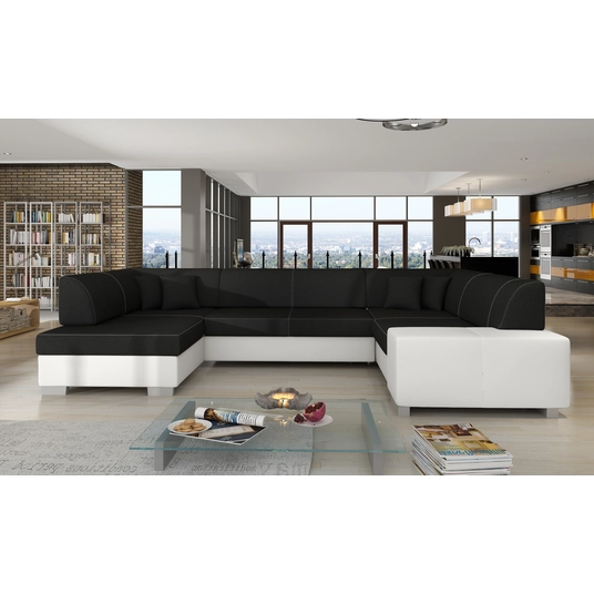 Kampinė sofa Havana su patalynės dėže, audinys Sawana 14, Soft 17