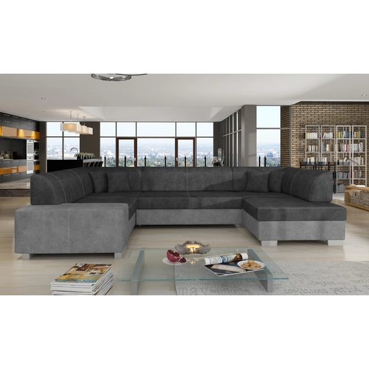 Kampinė sofa Havana su patalynės dėže, audinys Dora 96, Dora 90