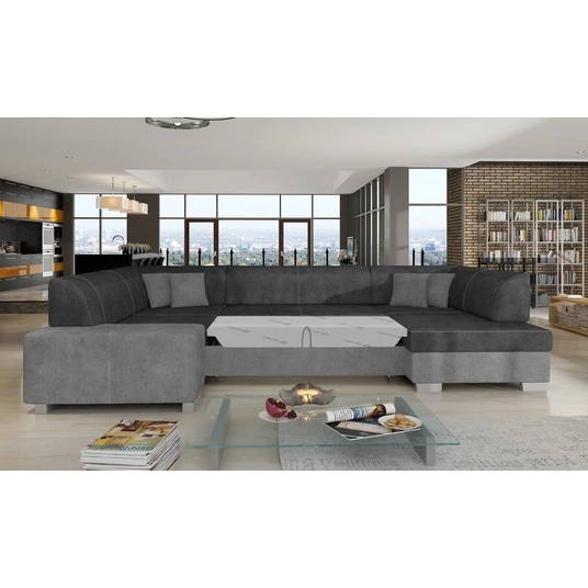 Kampinė sofa Havana su patalynės dėže, audinys Dora 96, Dora 90