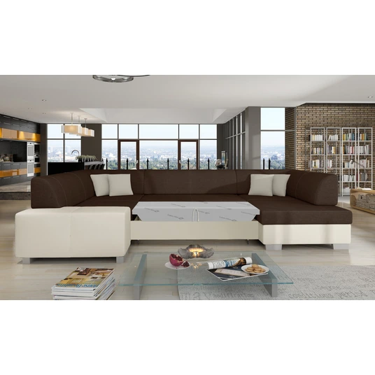 Kampinė sofa Havana su patalynės dėže, audinys Sawana 26, Soft 33