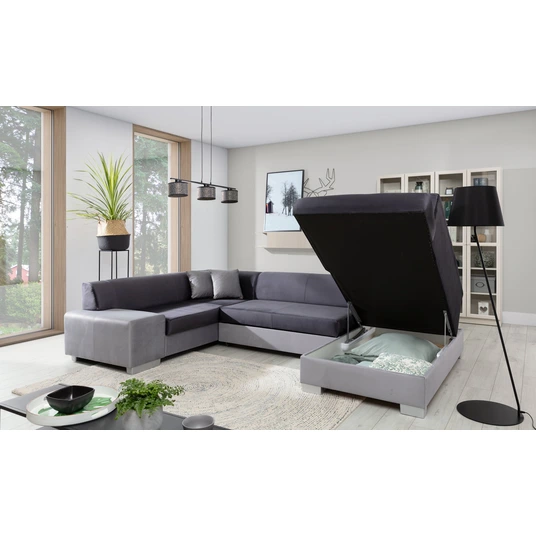 Kampinė sofa Havana su patalynės dėže, audinys Monolith 97, Monolith 84