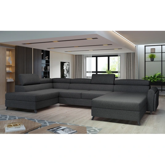 Kampinė sofa Josette su patalynės dėže, audinys Inari 96