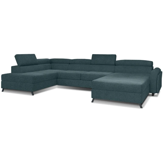 Kampinė sofa Josette su patalynės dėže, audinys Grande 75