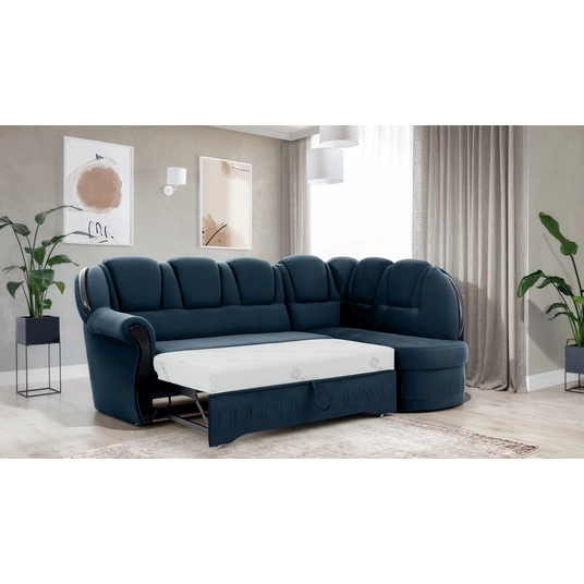 Kampinė sofa Lord su patalynės dėže, audinys Monolith 77