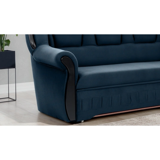 Kampinė sofa Lord su patalynės dėže, audinys Monolith 77
