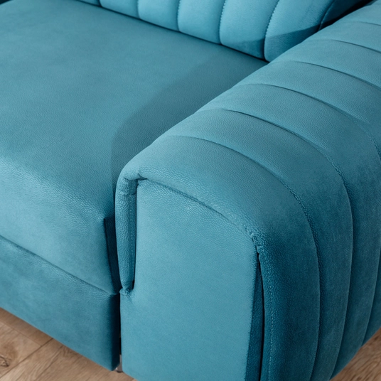 Kampinė sofa Laurence su patalynės dėže, audinys Sawana 21