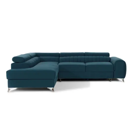 Kampinė sofa Laurence su patalynės dėže, audinys Solar 77