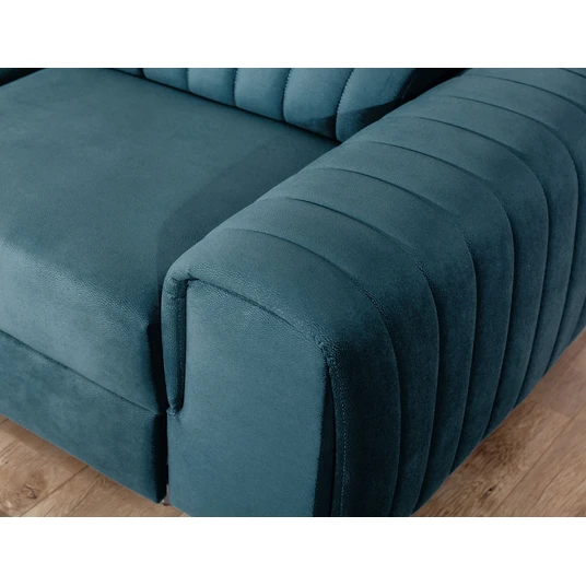 Kampinė sofa Laurence su patalynės dėže, audinys Solar 77