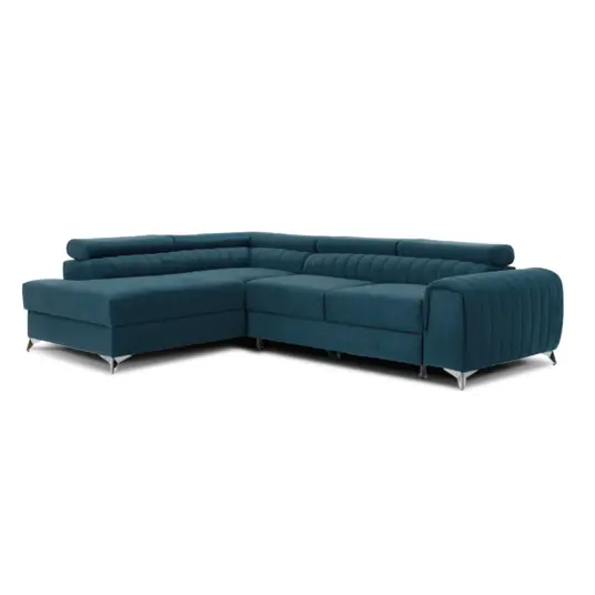 Kampinė sofa Laurence su patalynės dėže, audinys Solar 77