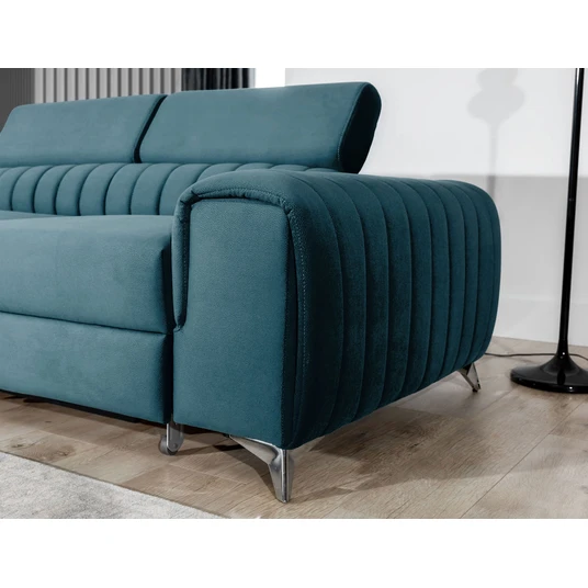 Kampinė sofa Laurence su patalynės dėže, audinys Solar 77