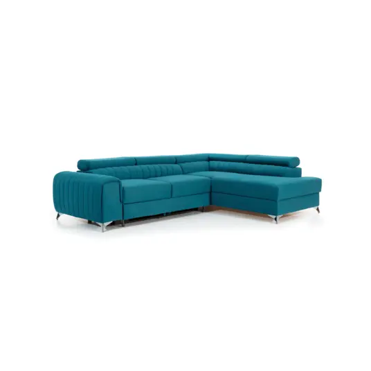Kampinė sofa Laurence su patalynės dėže, audinys Monolith 48