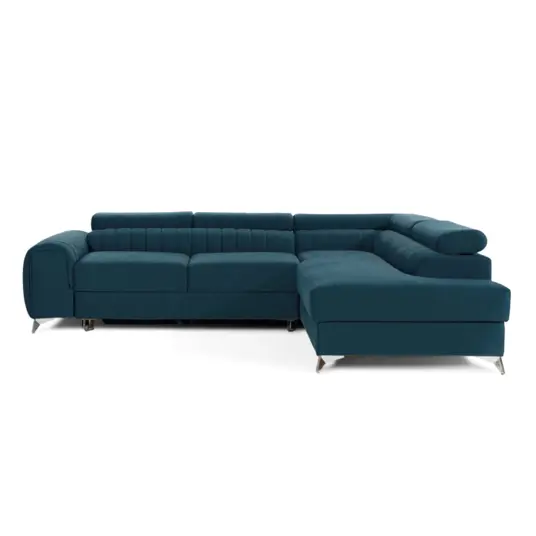Kampinė sofa Laurence su patalynės dėže, audinys Solar 77