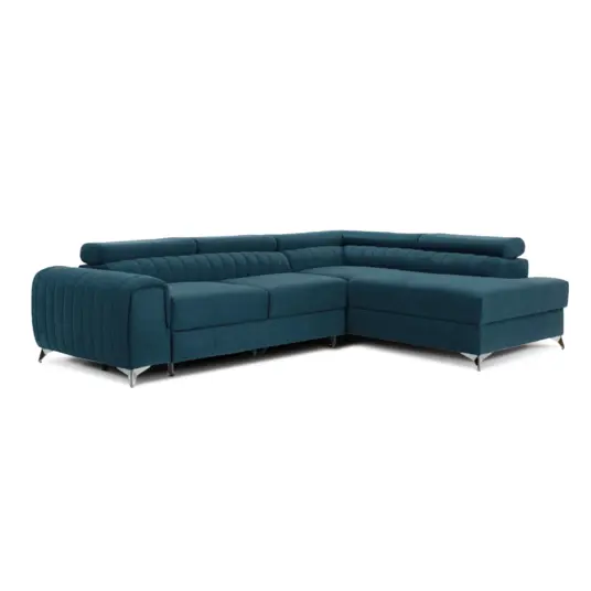 Kampinė sofa Laurence su patalynės dėže, audinys Solar 77