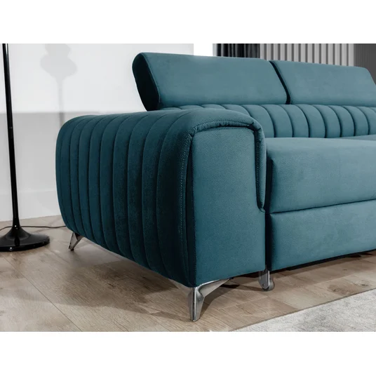 Kampinė sofa Laurence su patalynės dėže, audinys Solar 77