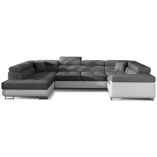 Kampinė sofa Letto su patalynės dėže, audinys Sawana 05, Soft 17