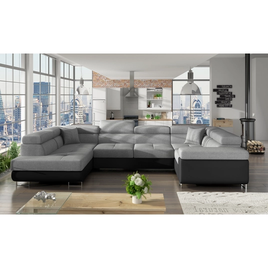 Kampinė sofa Letto su patalynės dėže, audinys Sawana 21, Soft 11