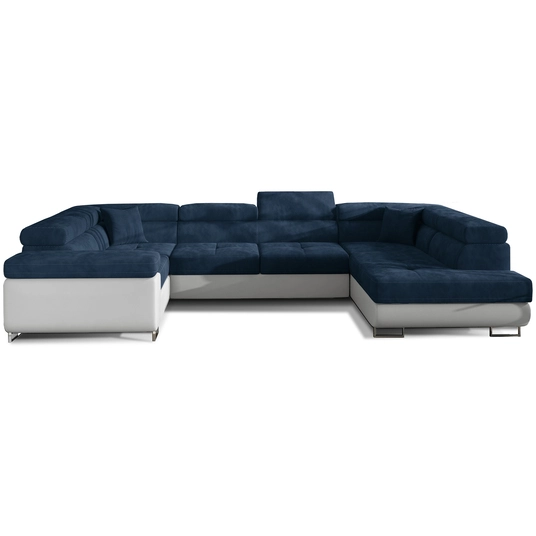 Kampinė sofa Letto su patalynės dėže, audinys Kronos 09, Soft 17