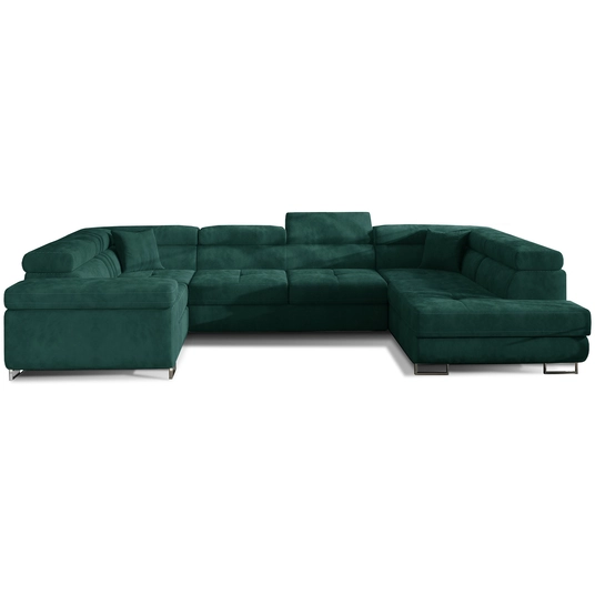 Kampinė sofa Letto su patalynės dėže, audinys Kronos 19