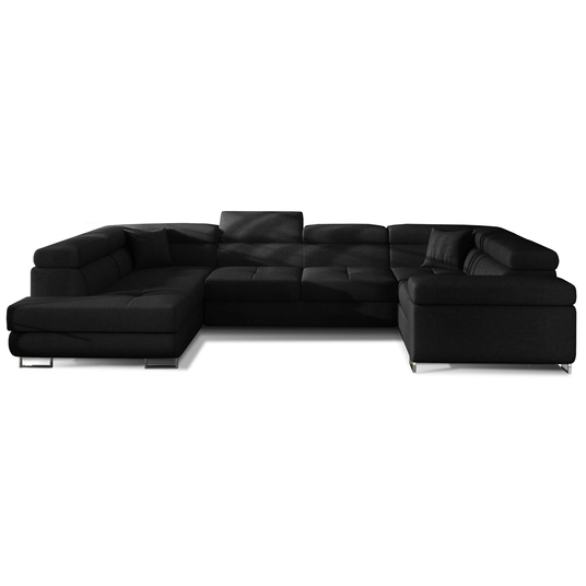 Kampinė sofa Letto su patalynės dėže, audinys Sawana 14