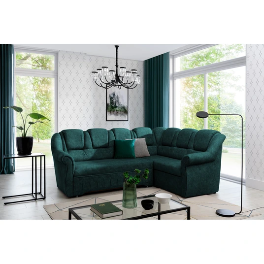 Kampinė sofa Lord_II su patalynės dėže, audinys Dora 85