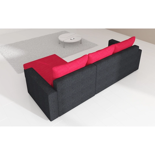 Kampinė sofa Livio su patalynės dėže, audinys Alova 66, Alova 07