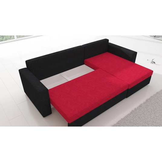 Kampinė sofa Livio su patalynės dėže, audinys Alova 42, Alova 04